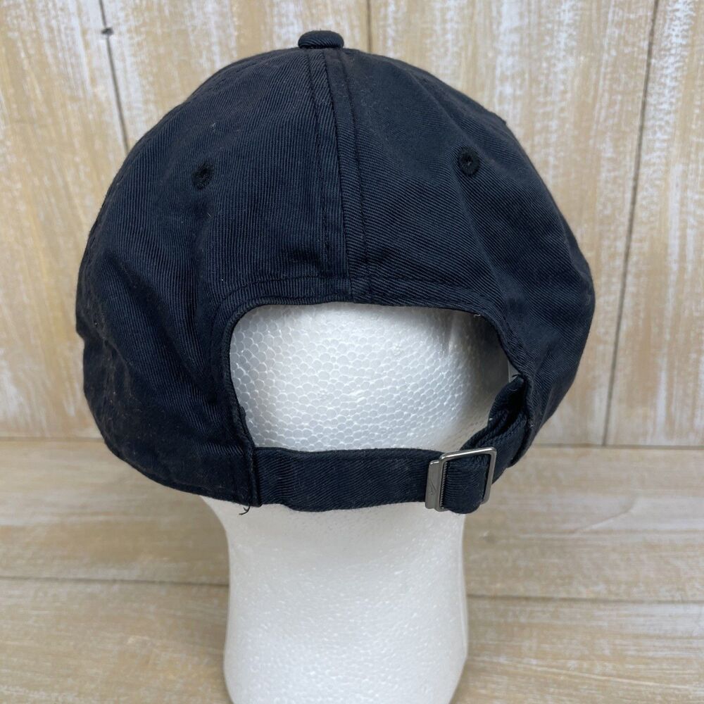 Nike Club Unstructured Futra Wash Strapback Hat Adult M/L Navy Black Cap - Picture 4 of 9